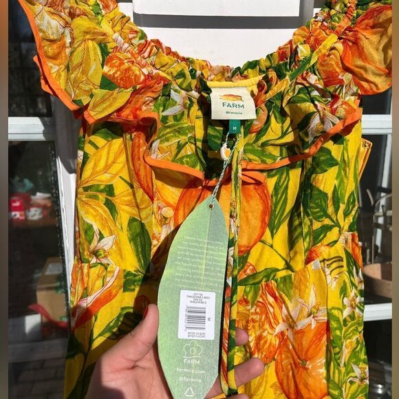 FARM Rio Tangerine Midi Dress NWT - Picture 5 of 16